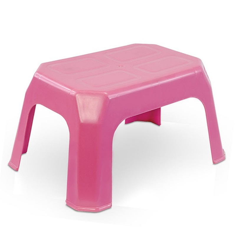 Banqueta Infantil Plástica Meninas Rosa 30 Kg