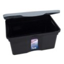 Organizador Multiuso Com Tampa Preto 5 Litros