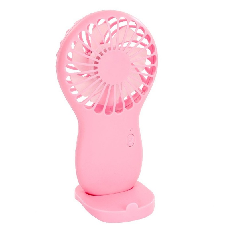Mini Ventilador Portátil De Mão Com Suporte Celular