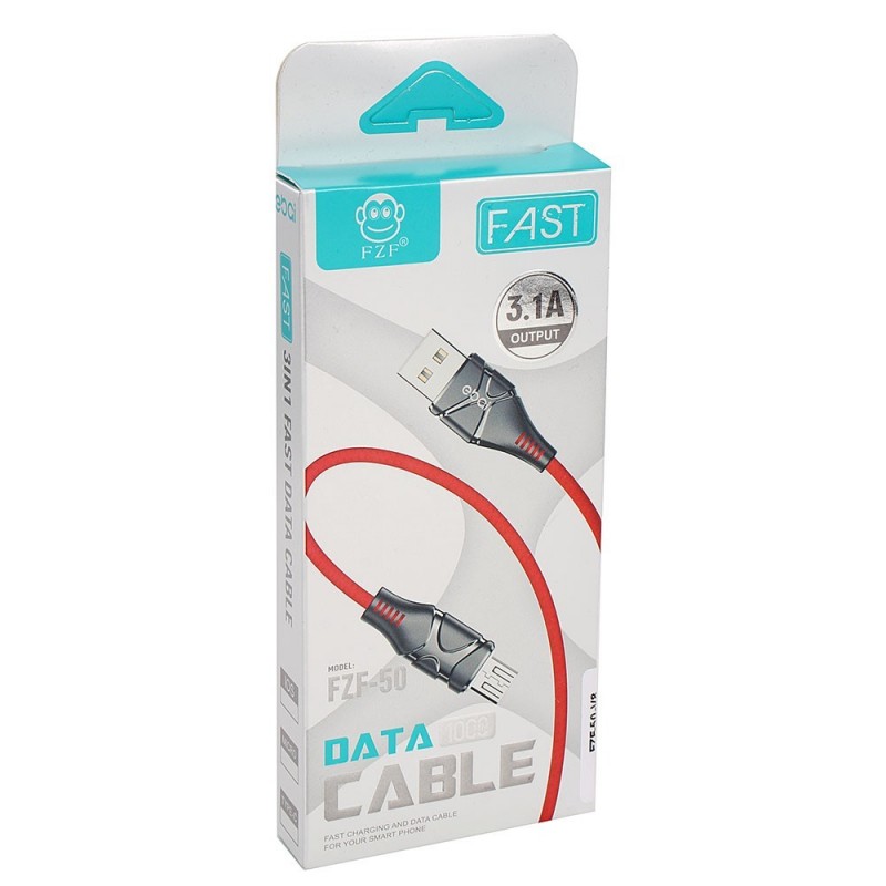 Cabo Carregador 1 M Micro USB V8 3.1A Turbo