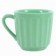 Caneca Canelada De Porcelana Verde Tiffany 150ml