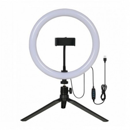 Ring Light 10" Com Triple Mesa Suporte Celular 26 Cm