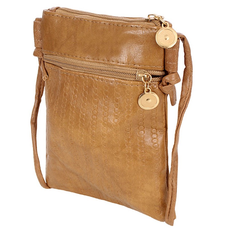 Bolsa Transversal Porta Celular Texturizada Alto Relevo