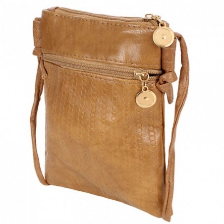 Bolsa Transversal Porta Celular Texturizada Alto Relevo