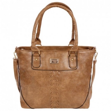 Bolsa Feminina Totem Ombro Grande Tressê Pronta Entrega