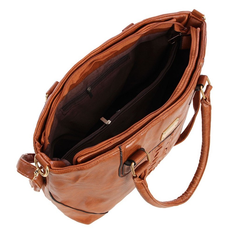 Bolsa Feminina Totem Ombro Grande Tressê Pronta Entrega