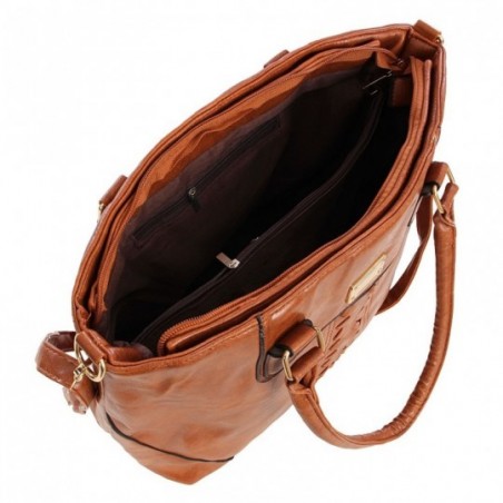 Bolsa Feminina Totem Ombro Grande Tressê Pronta Entrega