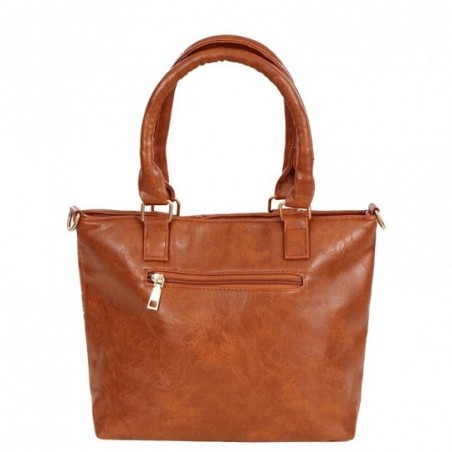 Bolsa Feminina Executiva Média Alto Relevo Bolsos Alça Dupla