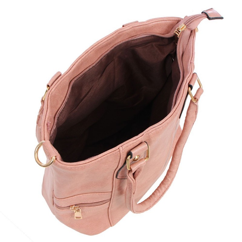 Bolsa Feminina Executiva Média Alto Relevo Bolsos Alça Dupla