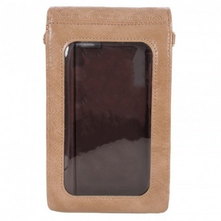 Carteira Feminina Crossbody Grande Porta Celular Botão