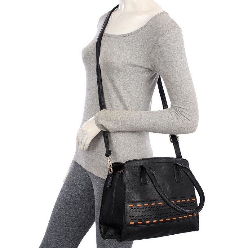 kit Bolsa Tote Média + Carteira Grande Texturizada Oferta
