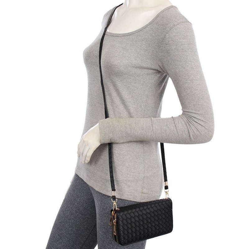 kit Bolsa Tote Média + Carteira Grande Texturizada Oferta