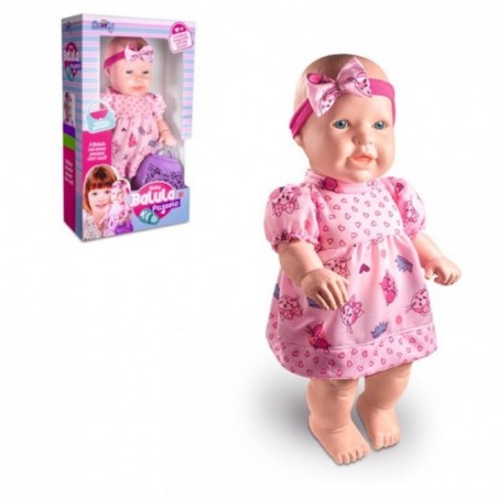 Boneca Infantil Baby Balula Passeio Com Bolsinha Brinquedo