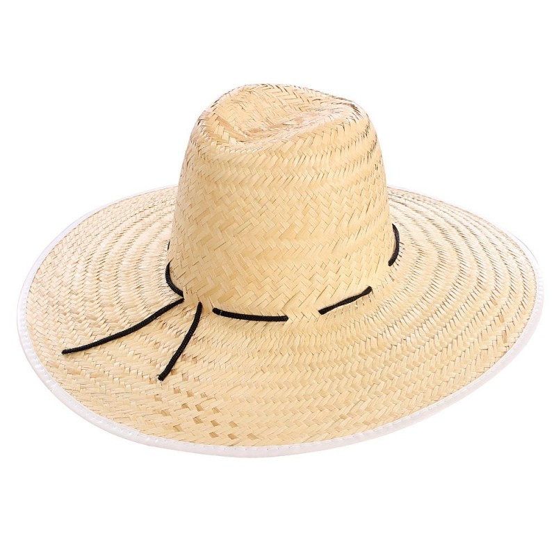 Chapéu De Palha Unissex Surfista Cordão Moda Praia