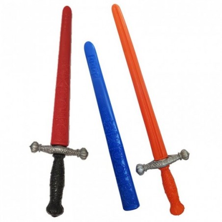 Espada Infantil Medieval Colorida Com Capa Brinquedo Atacado