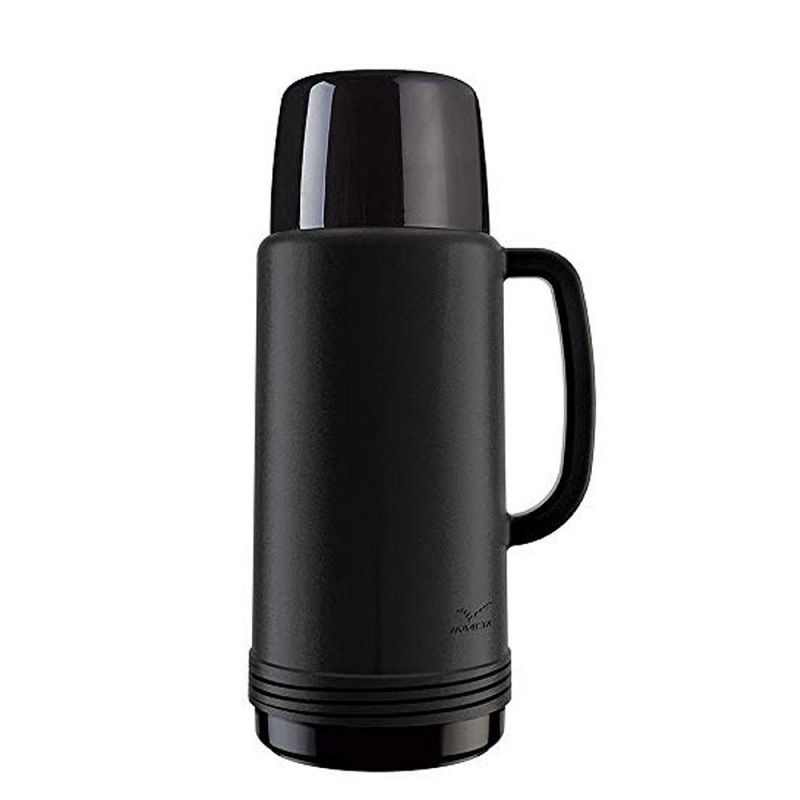 Garrafa Térmica Ideal Preto 1L Invicta Chá Café