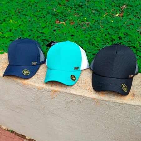 Kit 3 Bonés Masculinos Aba Curva Tela Snapback No Atacado