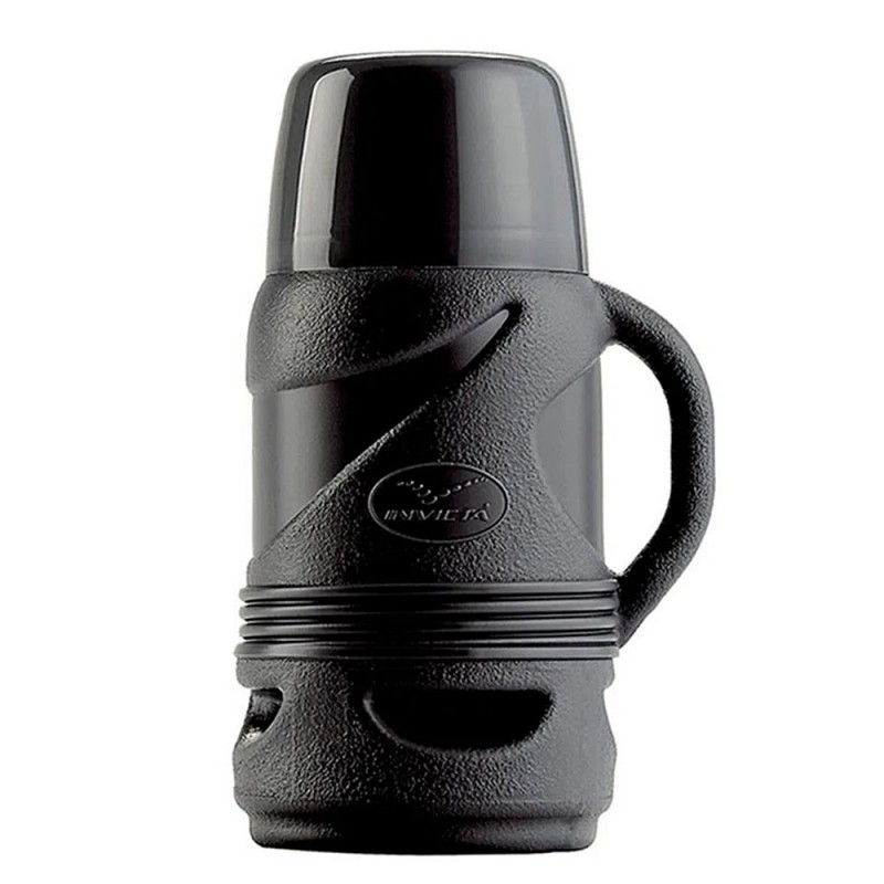 Mini Garrafa Térmica Líder 320 Ml Preta Dosadora Invicta