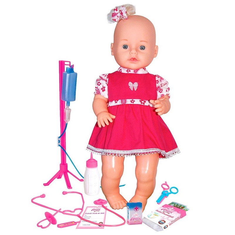 Boneca Analú Sorinho Kit Médico Com 11 Acessórios Sid-nyl 