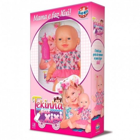 Boneca Infantil Tekinha Mama Faz Xixi Sid-nyl Pronta Entrega