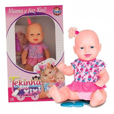 Boneca Infantil Tekinha Mama Faz Xixi Sid-nyl Pronta Entrega