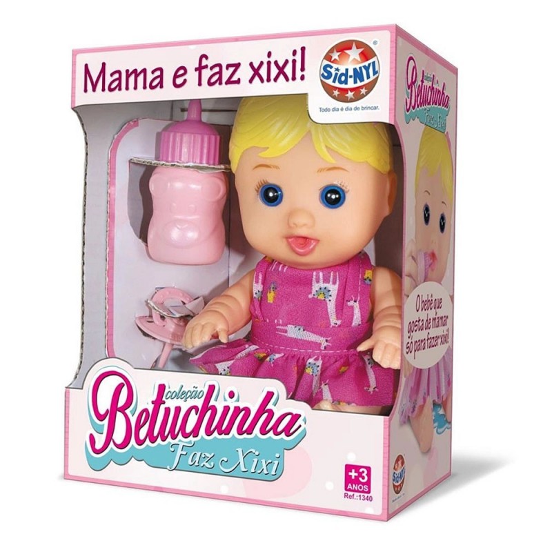Boneca Infantil Coleção Betuchinha Faz Xixi Sid-nyl Promoção