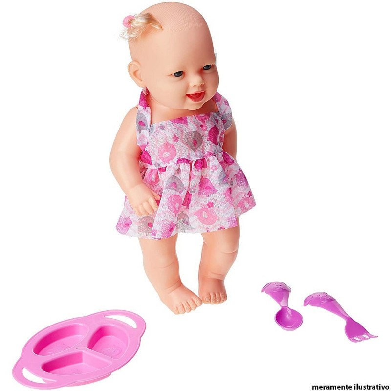 Boneca Tekinha Papinha Meninas Acessórios Infantil Sid-nyl