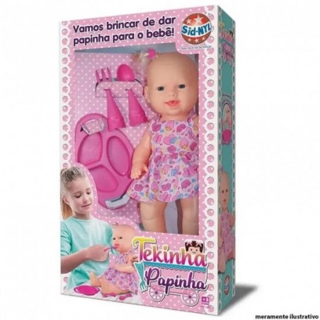 Boneca Tekinha Papinha Meninas Acessórios Infantil Sid-nyl