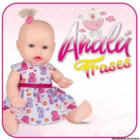 Boneca Infantil Analú Fala 20 Frases Com Certidão Sid-nyl