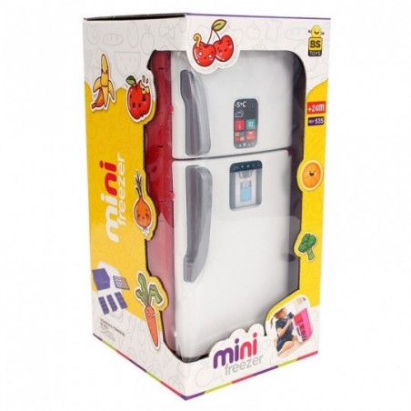 Geladeira Mini Freezer Brinquedo Infantil Colorida BS Toys
