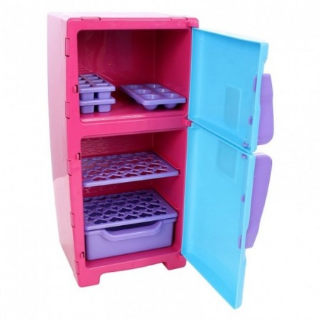Geladeira Mini Freezer Com Acessórios Colorida BS Toys
