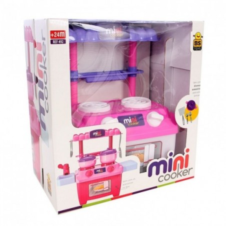 Cozinha Mini Cooker Brinquedo Acessórios Infantil BS Toys
