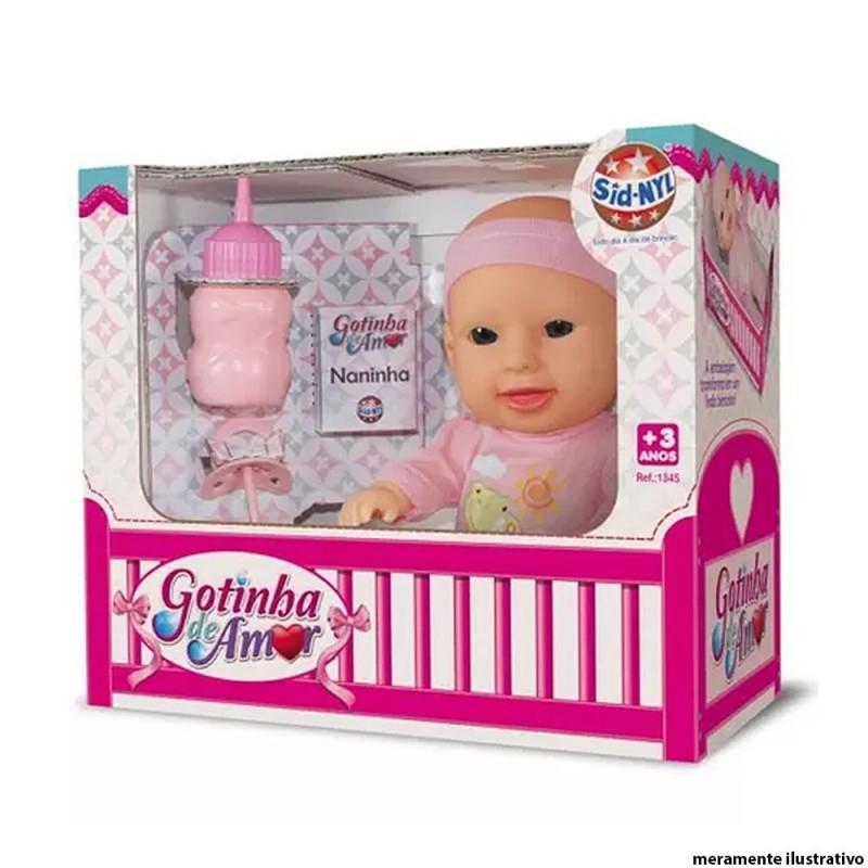 Boneca Infantil Gotinhas De Amor Com Acessórios Sid-nyl
