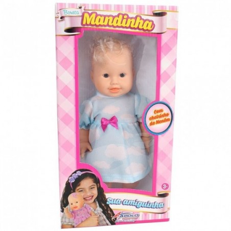 Boneca Infantil Mandinha Cheirinho De Neném 27 Cm Apolo