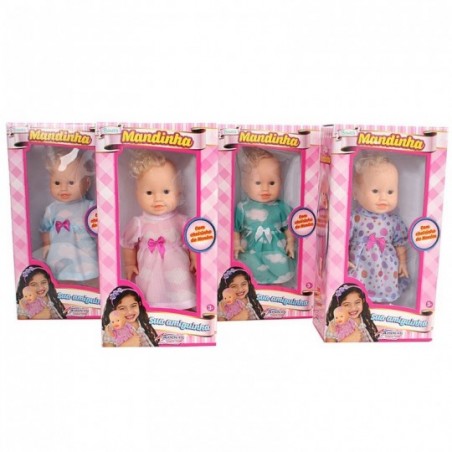 Boneca Infantil Mandinha Cheirinho De Neném 27 Cm Apolo