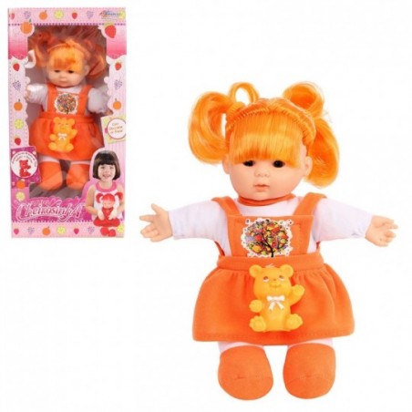 Boneca Infantil Cheirinho Fruta Com Ursinho Apolo 24 Cm