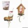 Placa Decorativa Natal Pendurar Laço E Pinhas 26 cm