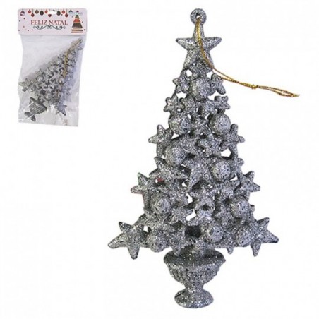 Enfeite Pinha Com Glitter 15 Cm Árvore De Natal No Atacado