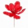 Pick Natalino Enfeite Glitter Flor Vermelha 19 Cm Atacado