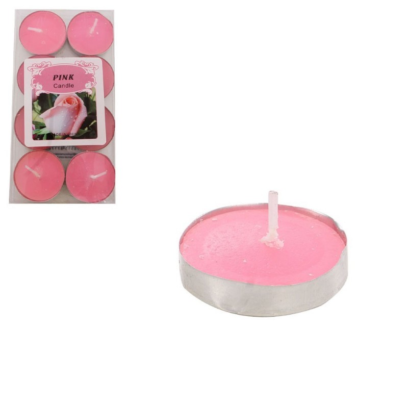 Kit 8 Velas Decorativas Coloridas No Atacado