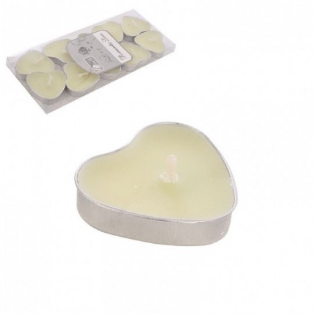 Kit 10 Velas Decorativas Aromáticas Coração
