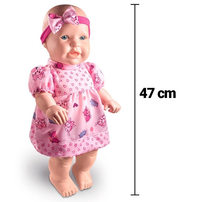 Boneca Infantil Baby Balula Passeio Com Bolsinha Brinquedo