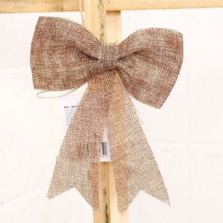Laço Em Ráfia Com Glitter Enfeite De Natal 19 CM X 15 CM