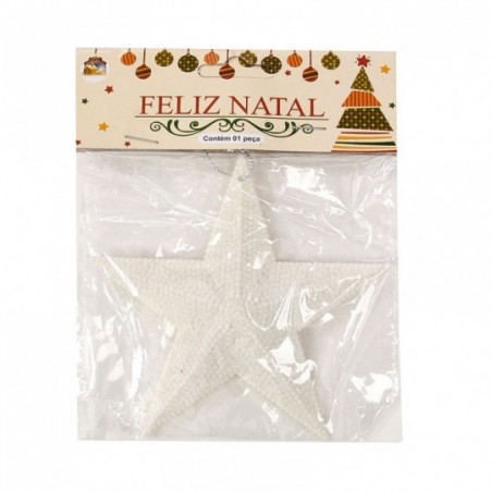 Estrela Enfeite De Natal Glitter Decoração Árvore 9 Cm
