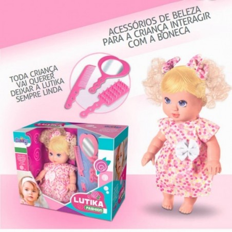 Boneca Infantil Lutika Fashion Acessórios Beleza Nova Toys