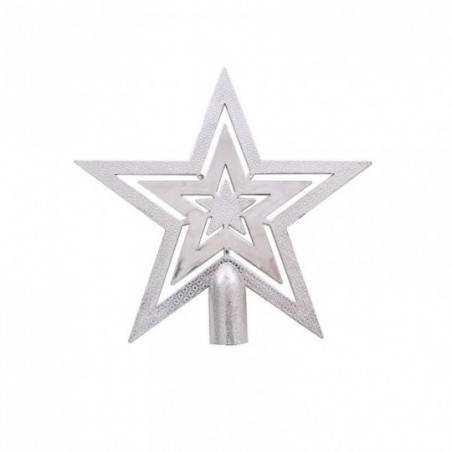  Estrela Ponteira Plástica Vazada Colorida 14X13,5