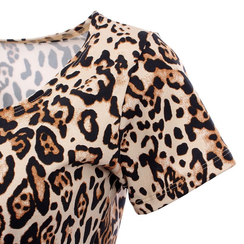 Blusa Feminina T-Shirt Baby Look Animal Print Em Promoção
