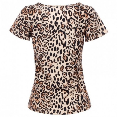 Blusa Feminina T-Shirt Baby Look Animal Print Em Promoção