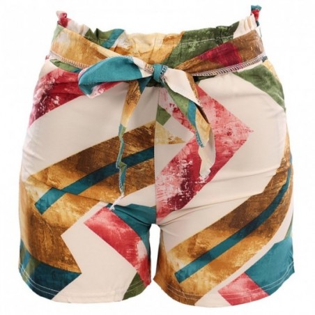 Short Feminino Clochard Soltinho Amarração Estampado