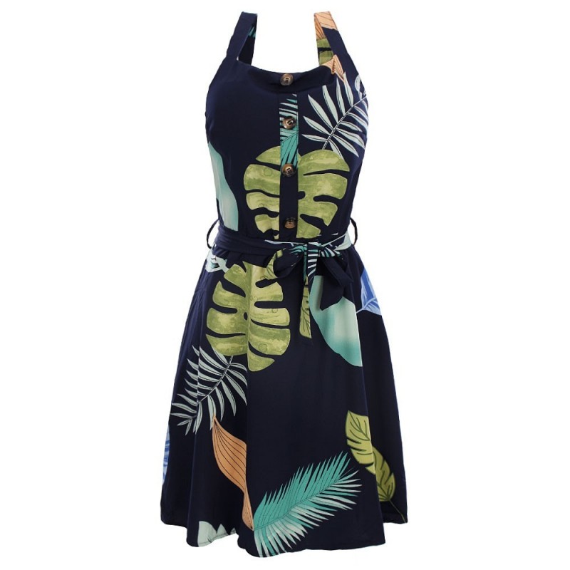 Vestido Feminino Acinturado Soltinho Florido Bojo Amarração